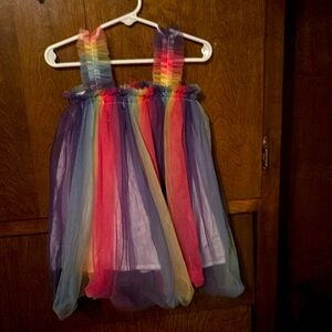 Girls 3T rainbow birthday dress